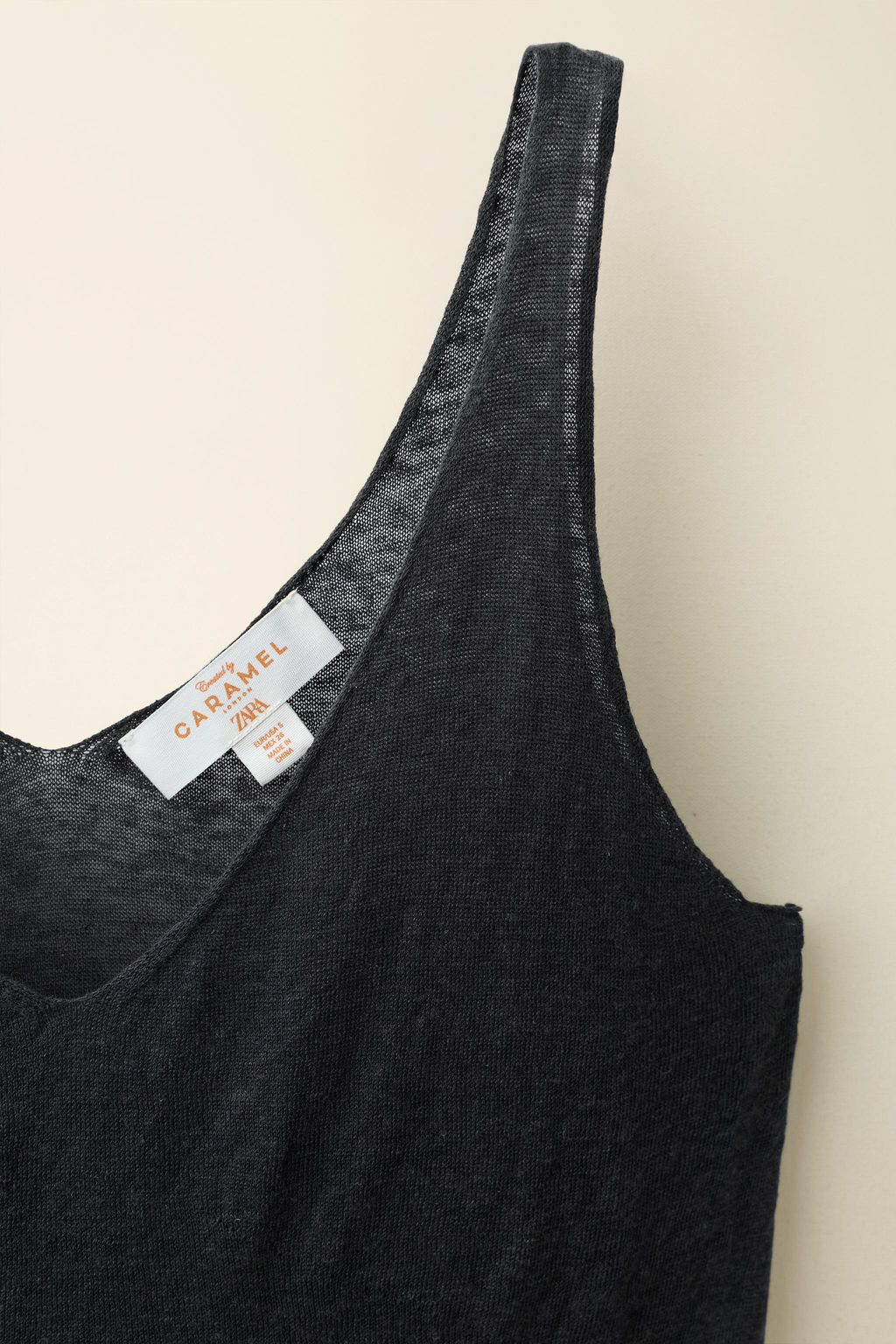 TOP PUNTO TIRANTES CREATED BY CARAMEL LONDON X ZARA / Gris antracita
