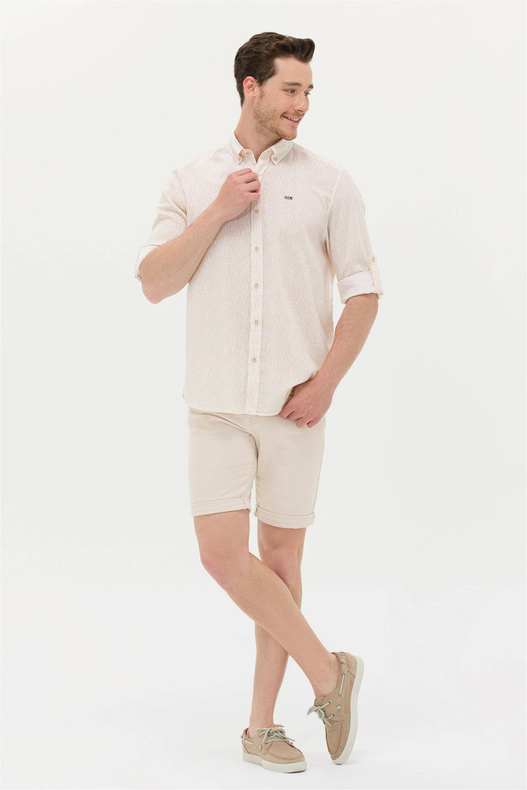 U. S. Polo Assn Мужская рубашка с длинным рукавом Stone - U.s. polo assn фото 11