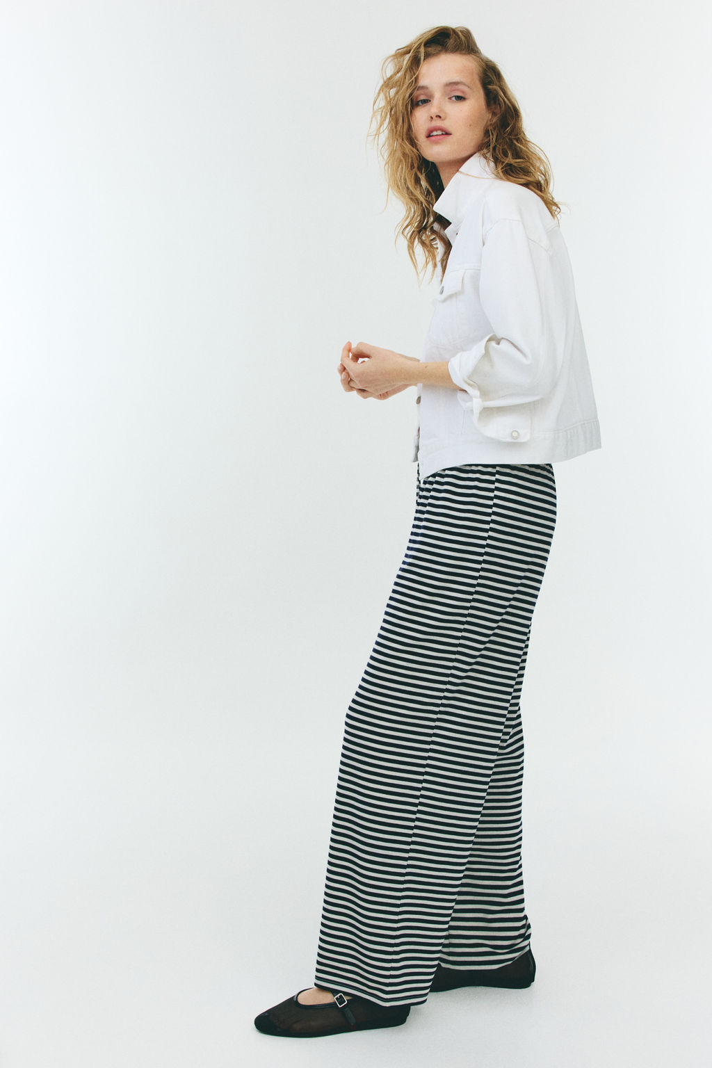 Pantal?n recto con cord?n de ajuste - H&m фото 7
