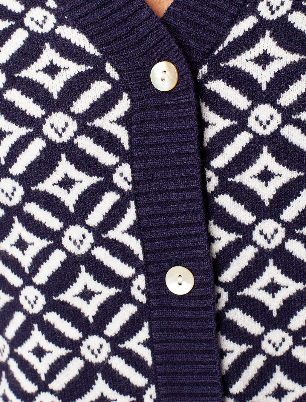 VILATTE / Жакет тонкой и эластичной жаккардовой вязки  фото 3