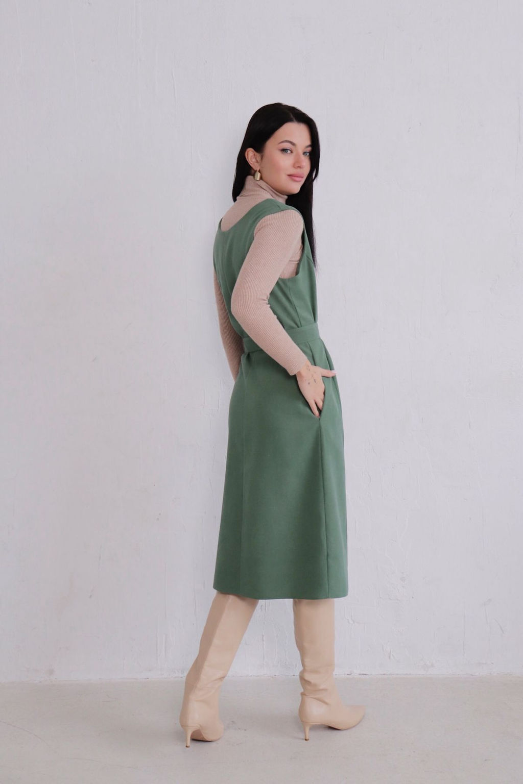 Сарафан базовый с разрезом - Martichelli фото 44