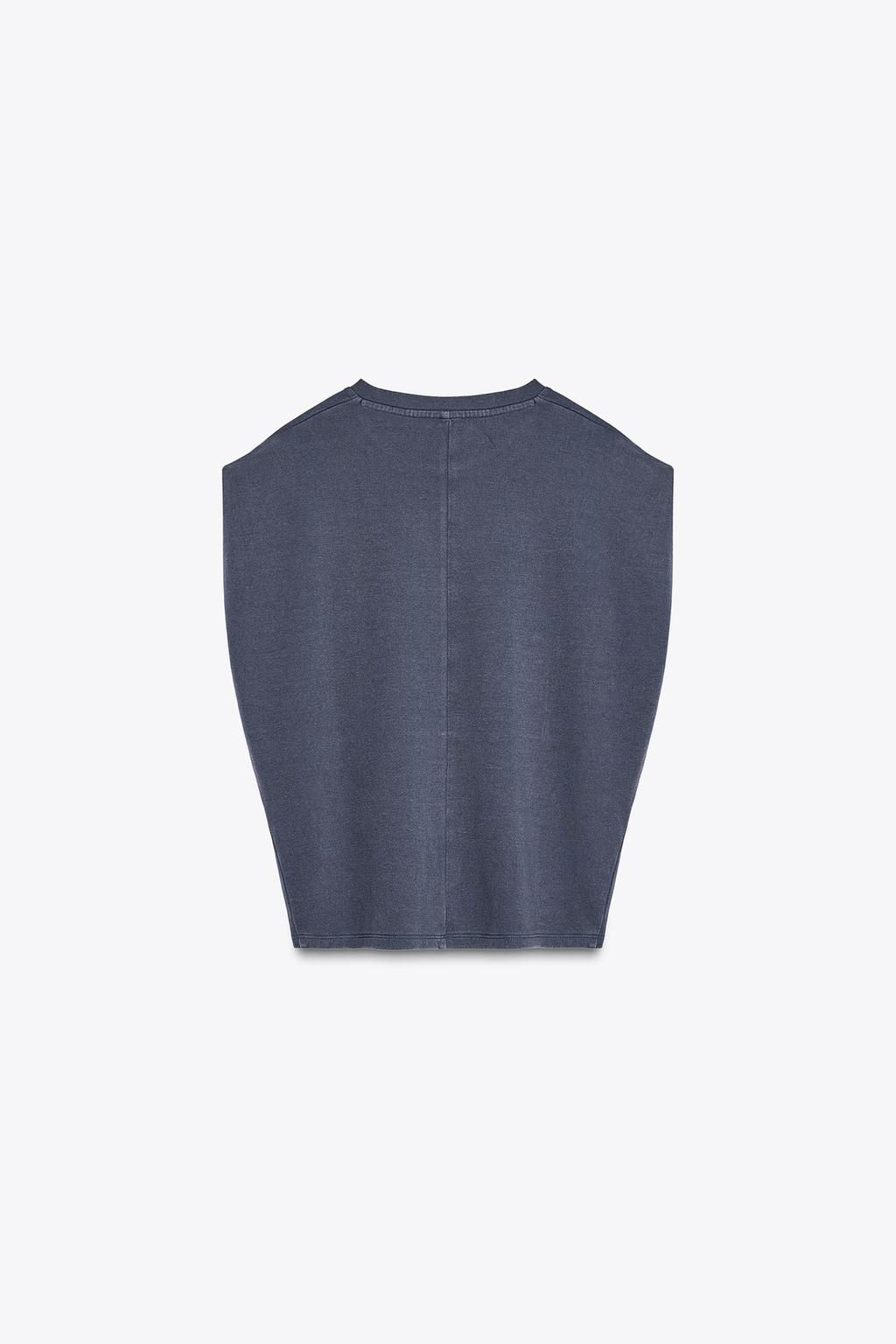 WASHED INTERLOCK T-SHIRT - Zara фото 23