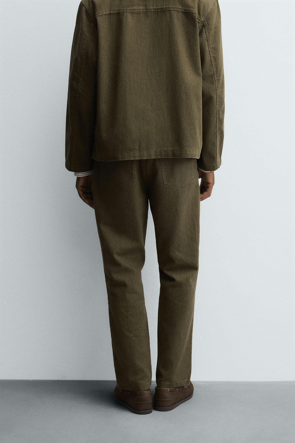TEXTURED COTTON TROUSERS - Zara фото 3