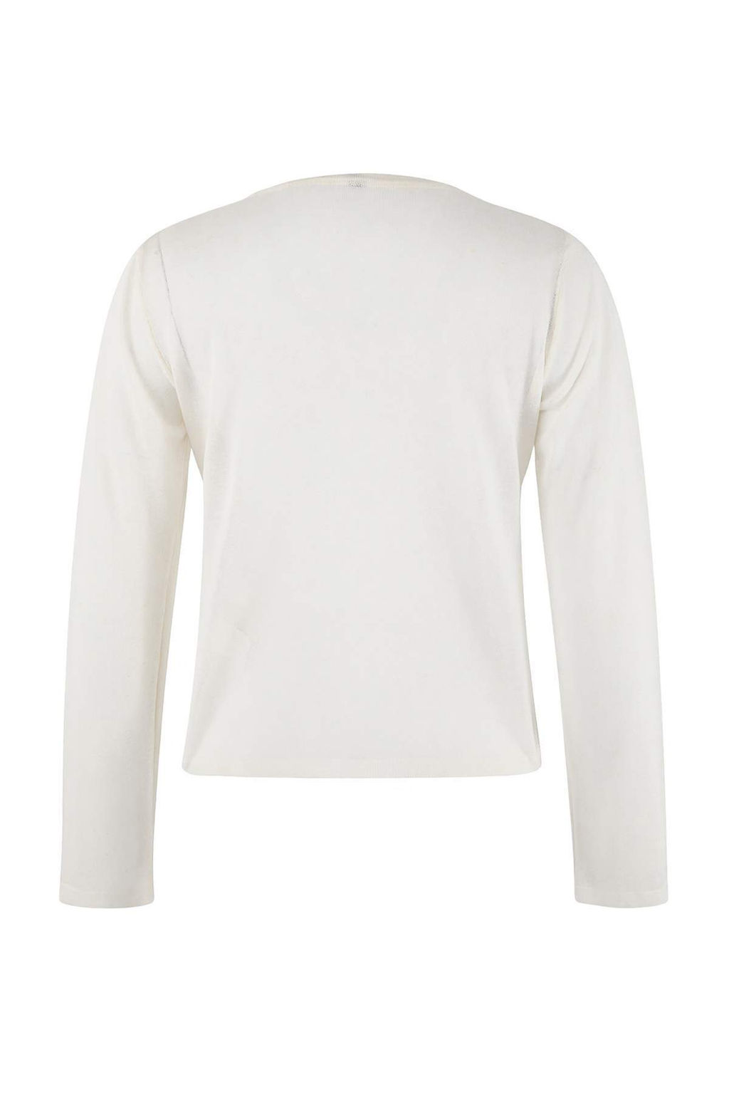 Wardrobe Essentials Ekru Bisiklet Yaka Ince Triko H?rka TWOSS26HI00009 - Trendyolmilla фото 2