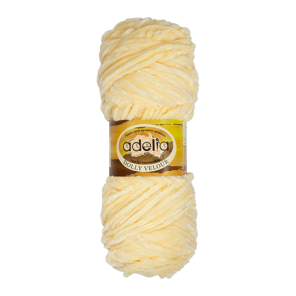 Пряжа ADELIA DOLLY VELOUR 100% микрополиэстер 5 шт. х 100 г 93 м  6 м