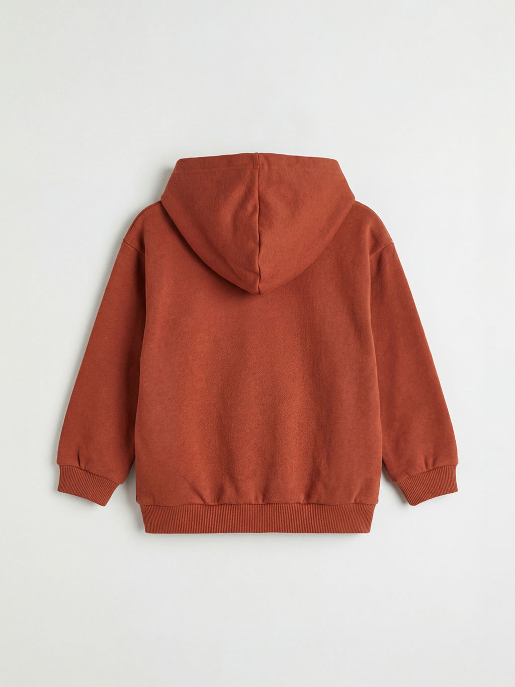 Kap??onlu Bask?l? Erkek Bebek Fermuarl? Sweatshirt