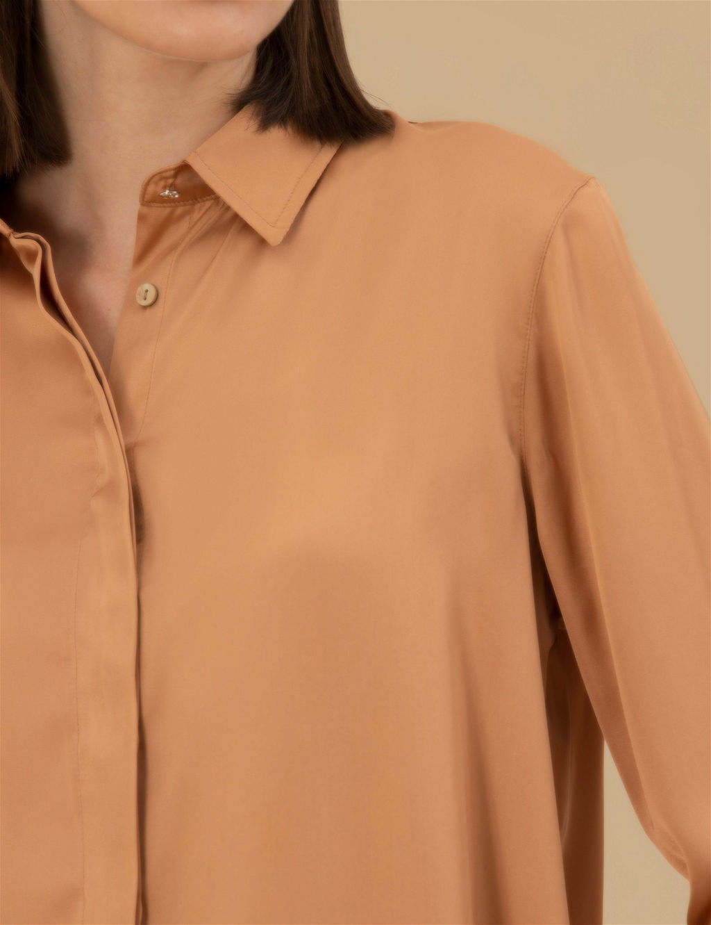 Kahverengi Comfort Fit Saten G_mlek - Pierre cardin фото 7