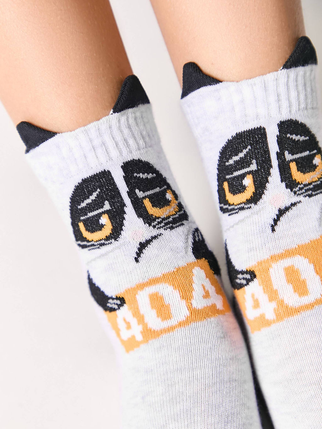 Цена за 2 пары CONTE-KIDS Хлопковые носки TIP-TOP с рисунками св.серый