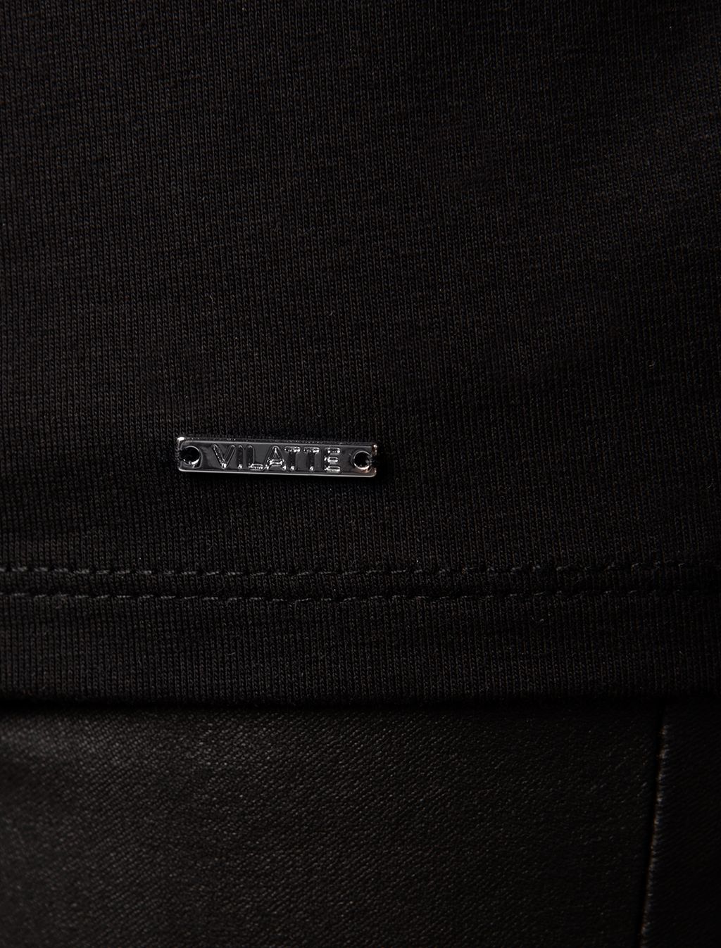 VILATTE / Футболка с цельнокроеным рукавом и вышивкой пайетками  фото 3