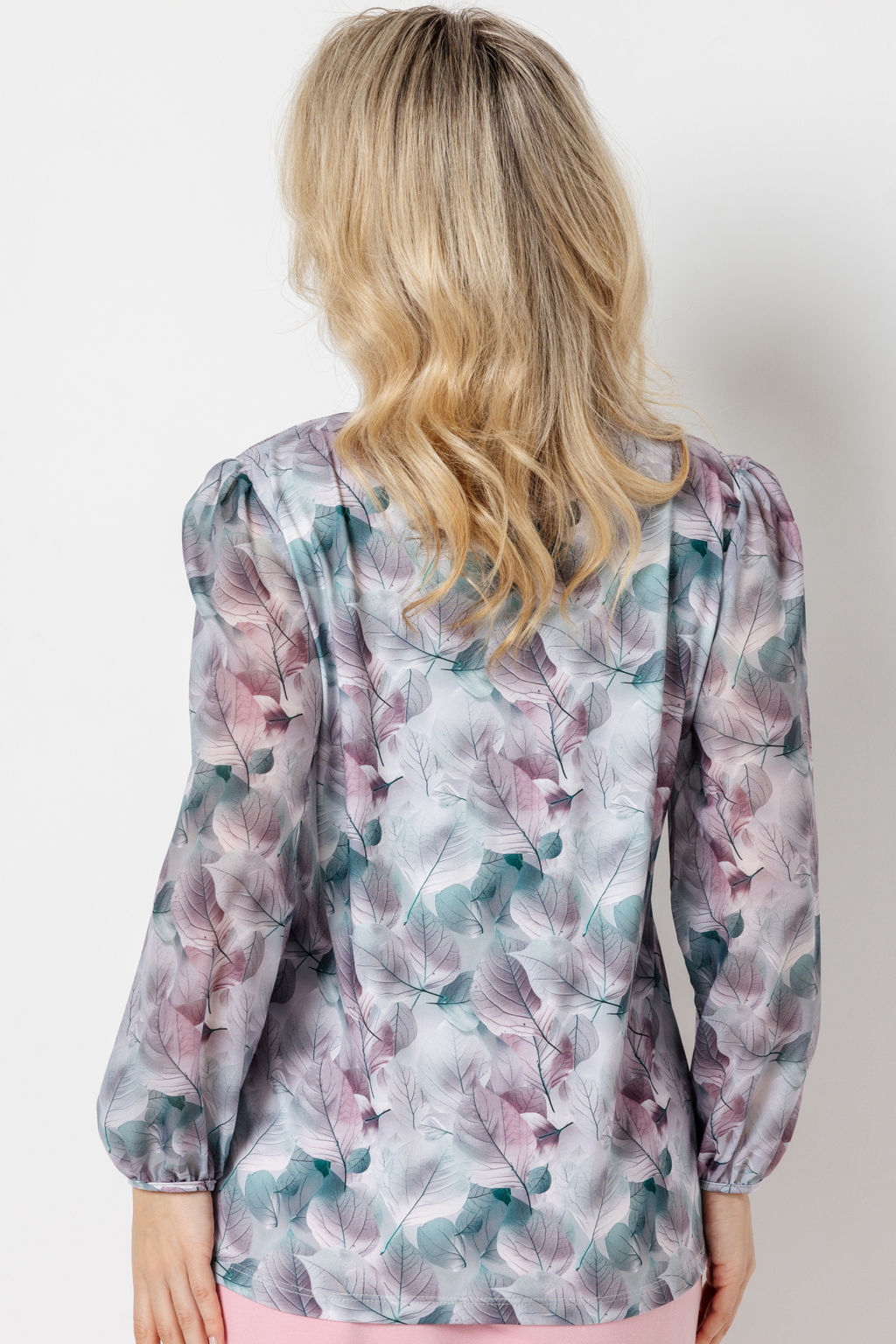 Блузка женская 7021/23/Серый, розовый