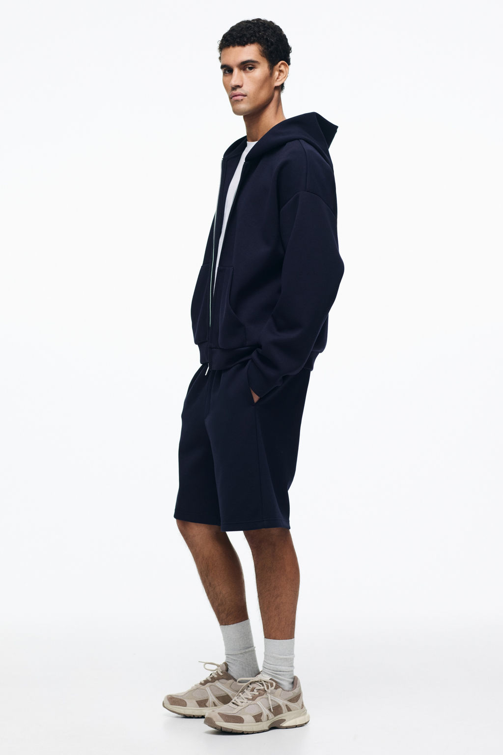 Pantal?n corto interlock Relaxed Fit - H&m фото 10