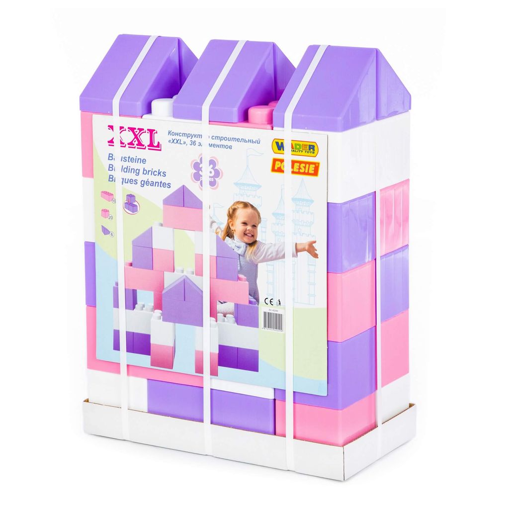 Конструктор строительный XXL, 36 элементов (v2) - Полесье фото 7