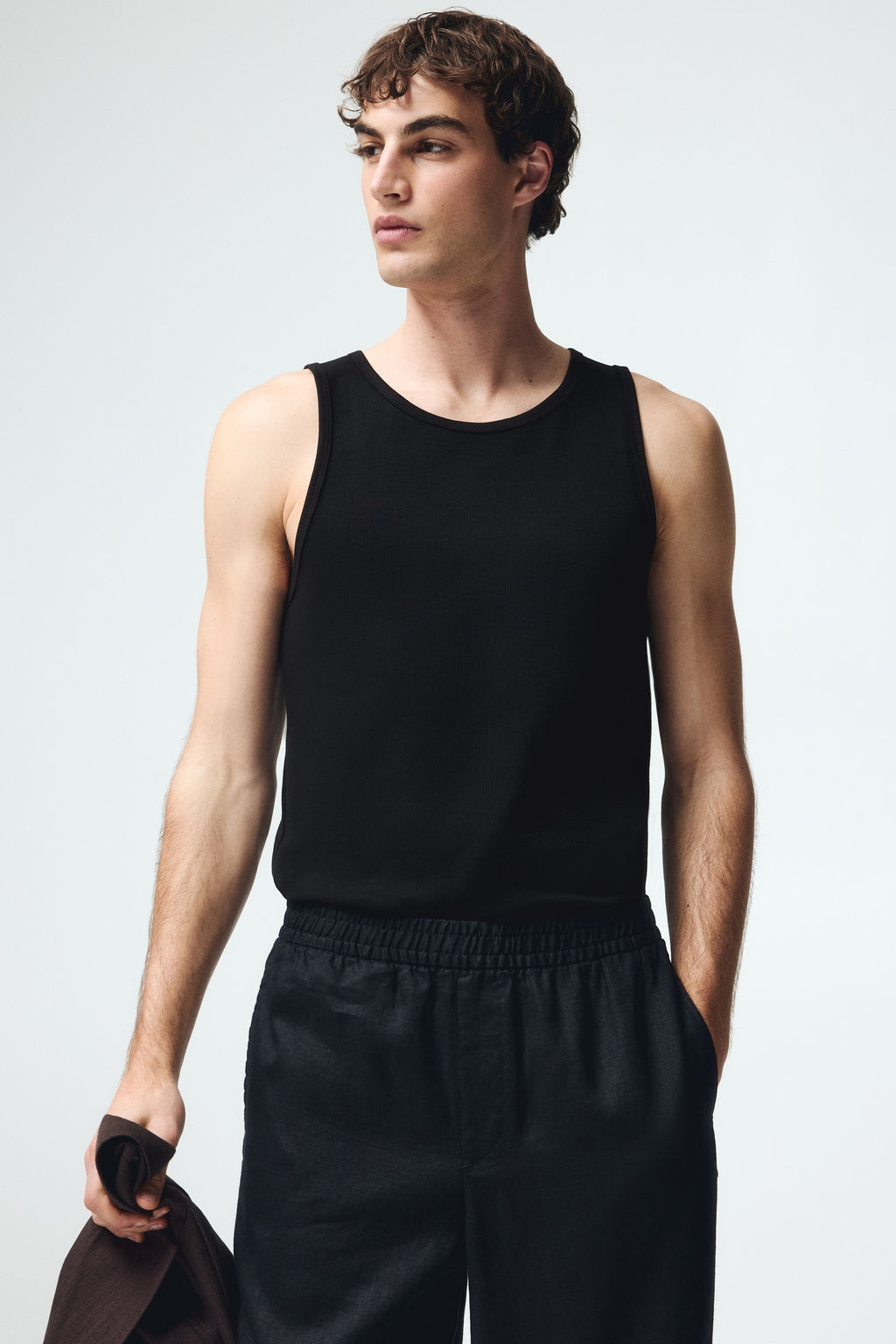 Camiseta sin mangas en canal? Slim Fit - H&m фото 7