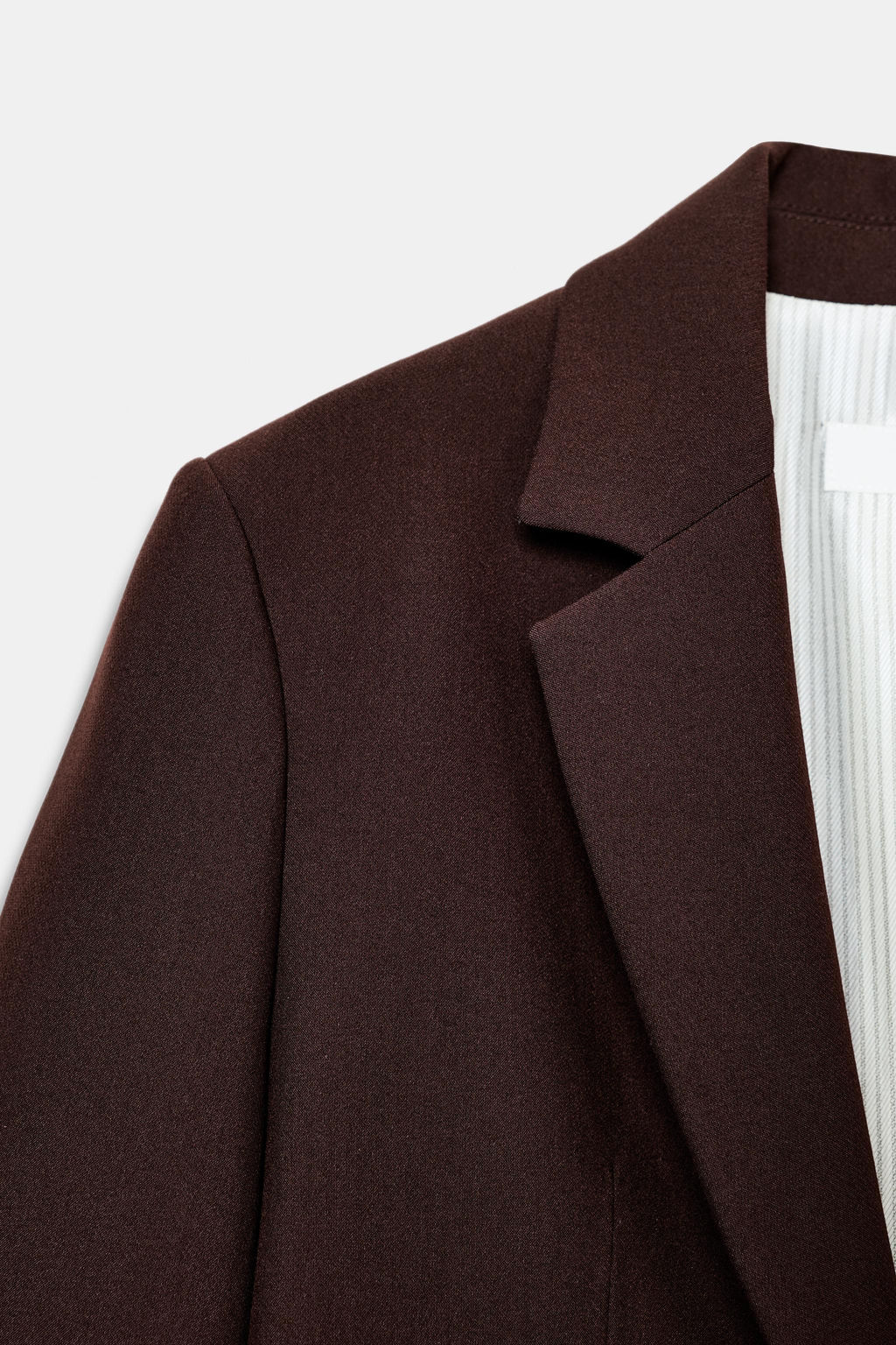 BLAZER RECTA HOMBRERAS / Marr?n claro - Zara фото 11