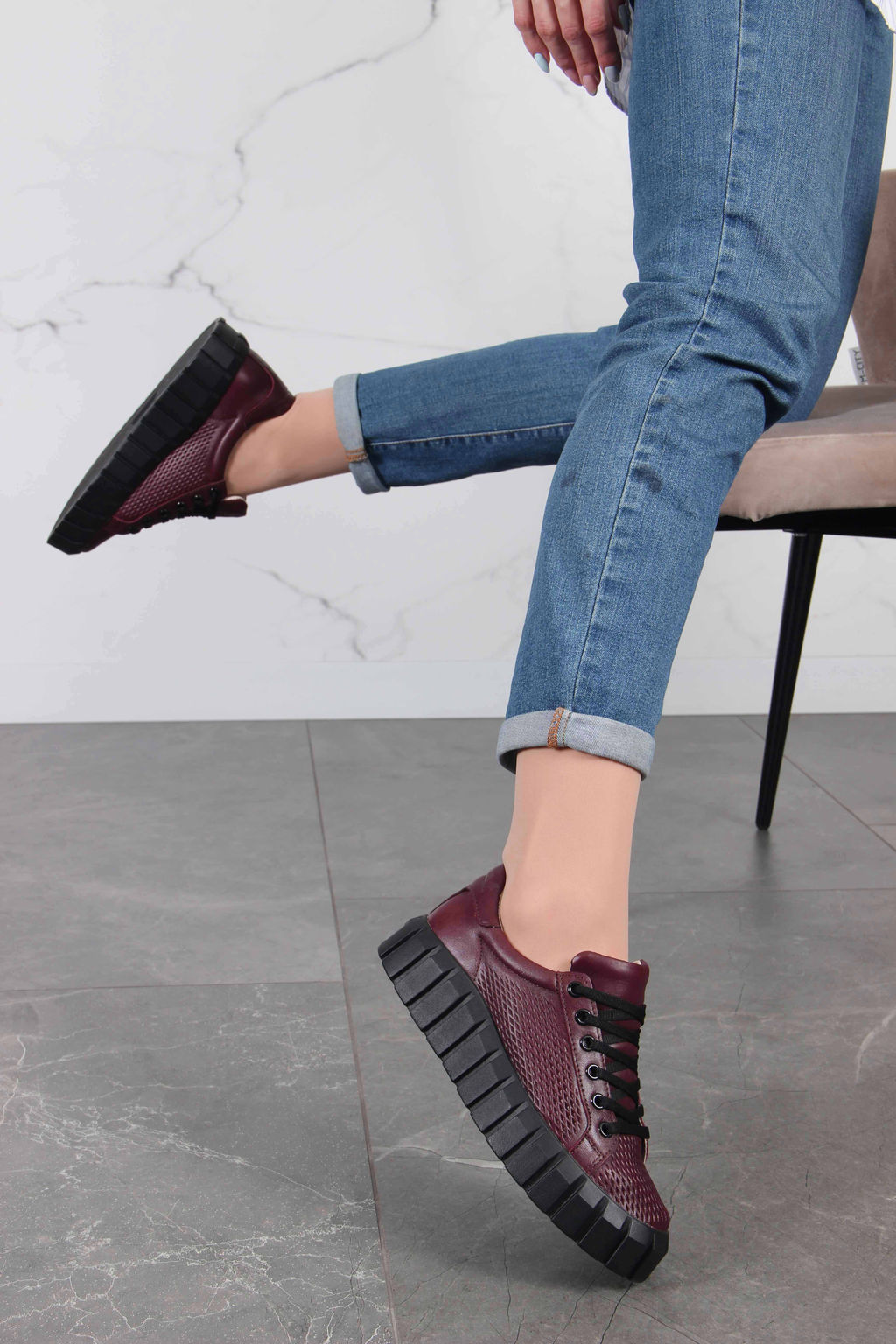 Кеды EDART 127.91505 bl. Бордовый R - Ed'art фото 4