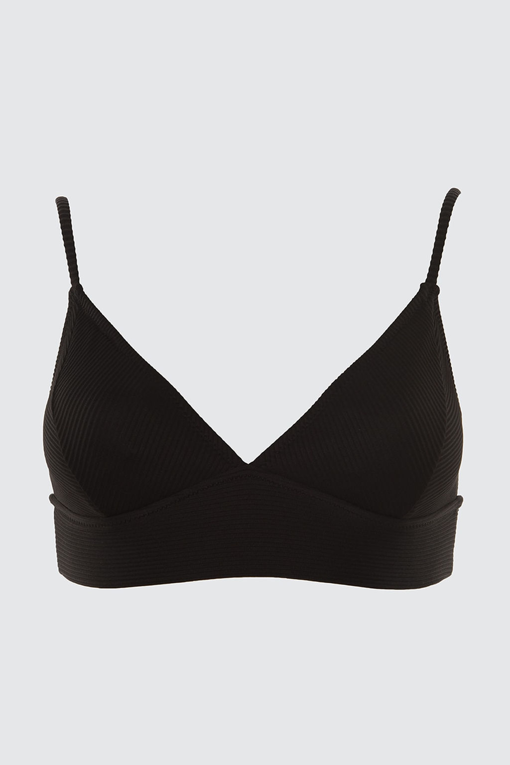 Siyah Ucgen Dokulu Bikini Ustu TBESS21BU0085