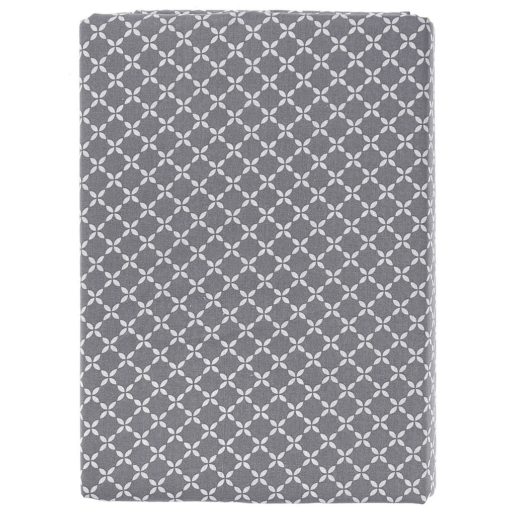 Простыня 1,5 спальная "Вестерн" серый 150х215см, бязь "Комфорт" 121г/м2, хлопок 100%, упаковка "классическая" ПВХ 28х41см, "Домашняя мода" (Россия)