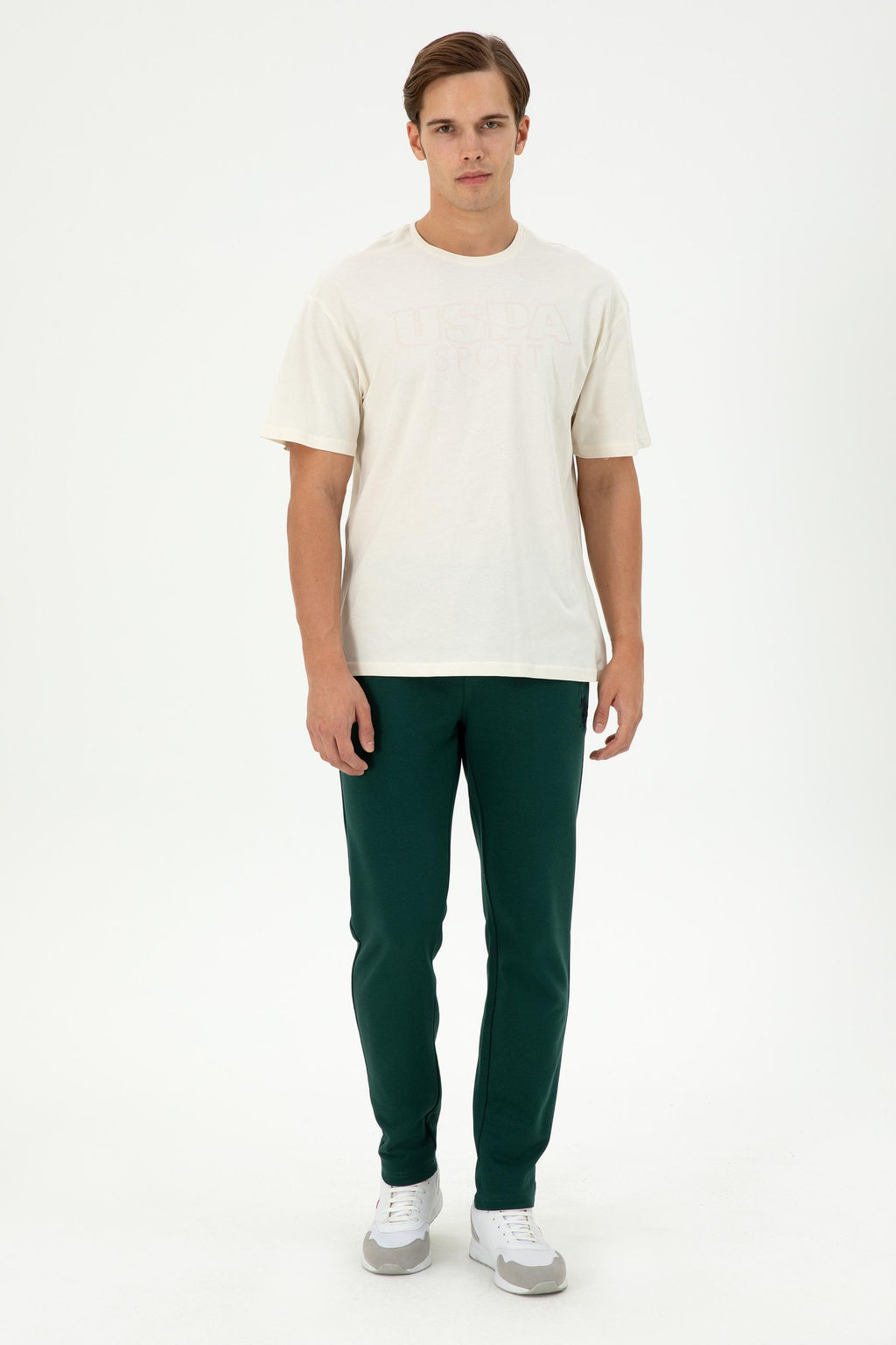 Мужская кремовая футболка - U.s. polo assn фото 11