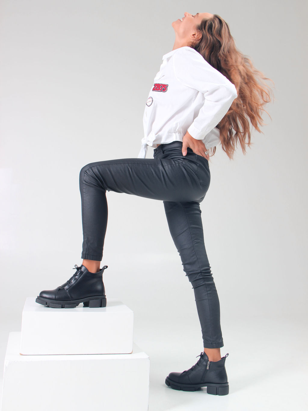 Ботинки 218.21074bl. черный/Мех