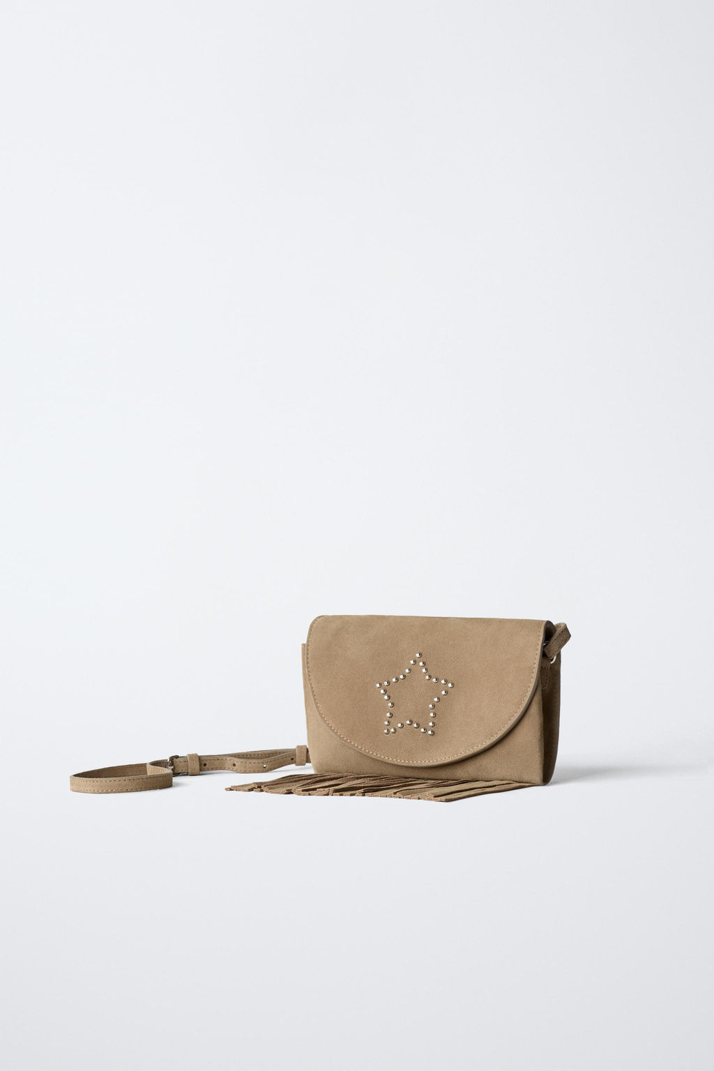 LEATHER FRINGED BAG - Zara фото 2