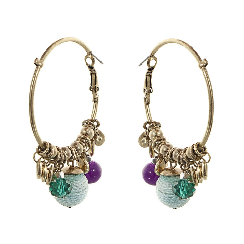 Серьги ручной работы из бусин и камней