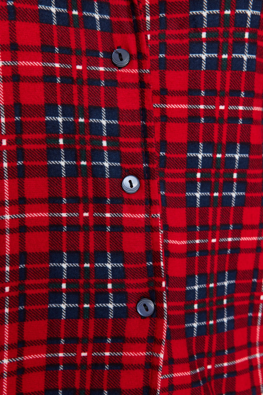 Trendyolmilla K?rm?z? Ekoseli Yumusak Hissiyatl? F?rcal? Kumas Uyku Bantl? Orme Pijama Tak?m? THMAW24PT00100 фото 11