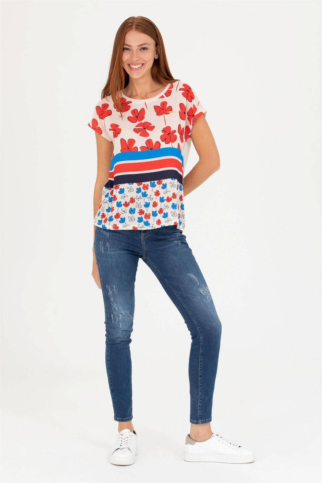 U. S. Polo Assn Женская кремовая футболка с круглым вырезом - U.s. polo assn фото 11