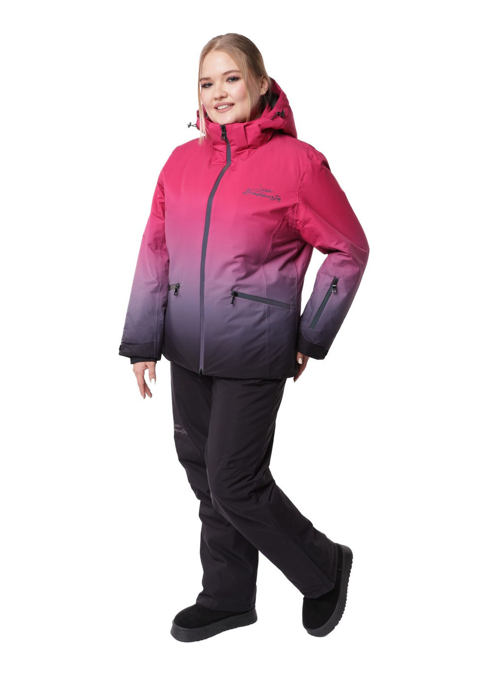 Костюм VKB-0551 Малиново-серый - Snow headquarter фото 2