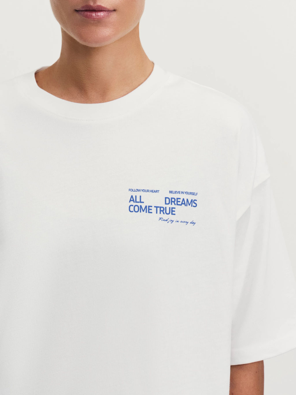 Футболка оверсайз с принтом / Zarina  фото 8