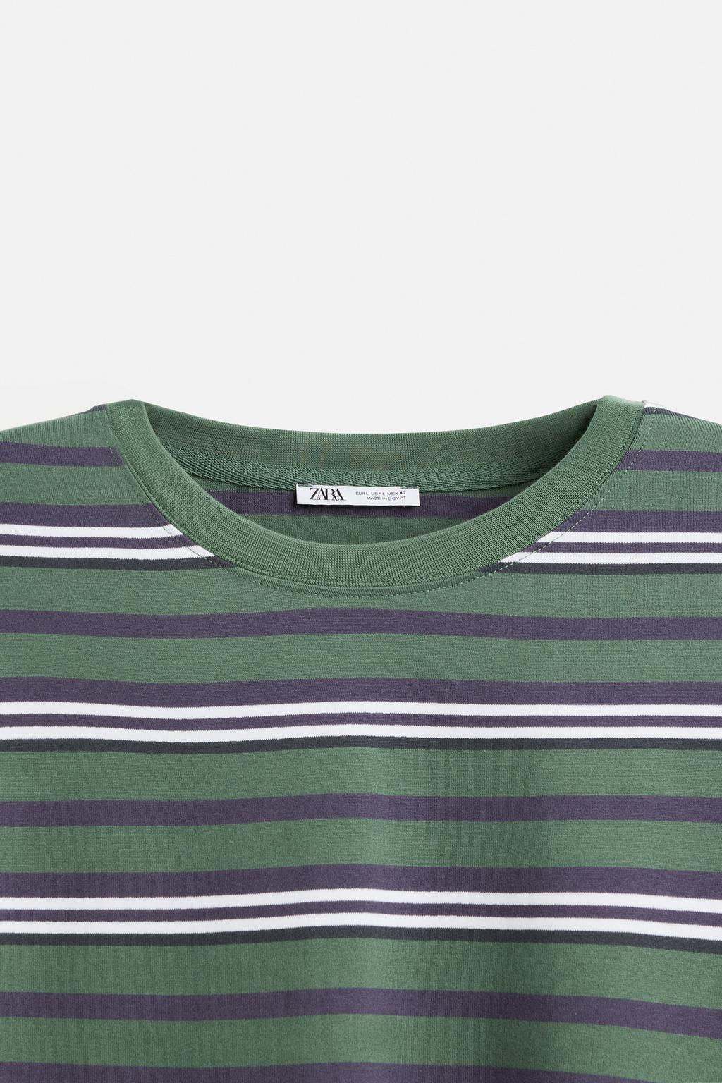 STRIPED JACQUARD T-SHIRT - Zara фото 10