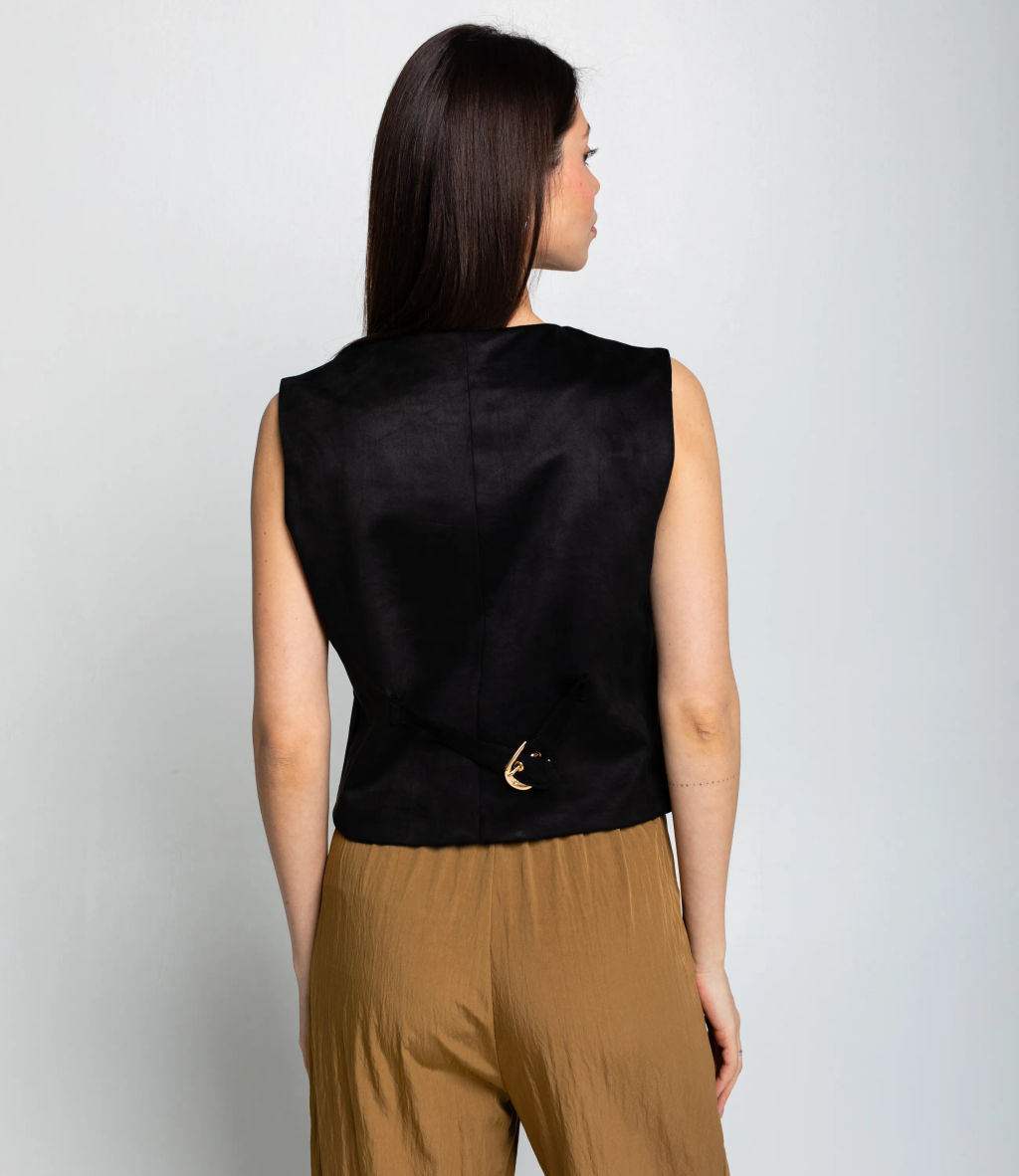 Жилет #КТ9836, чёрный