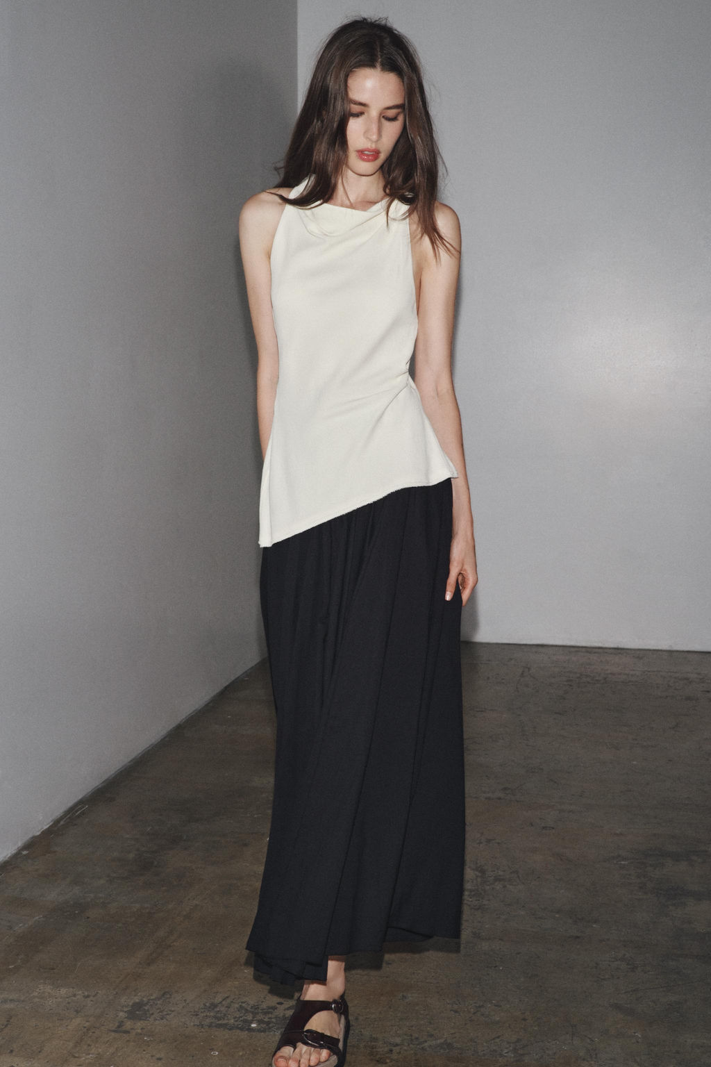 ZW COLLECTION COMBINED HALTER DRESS - Zara фото 10