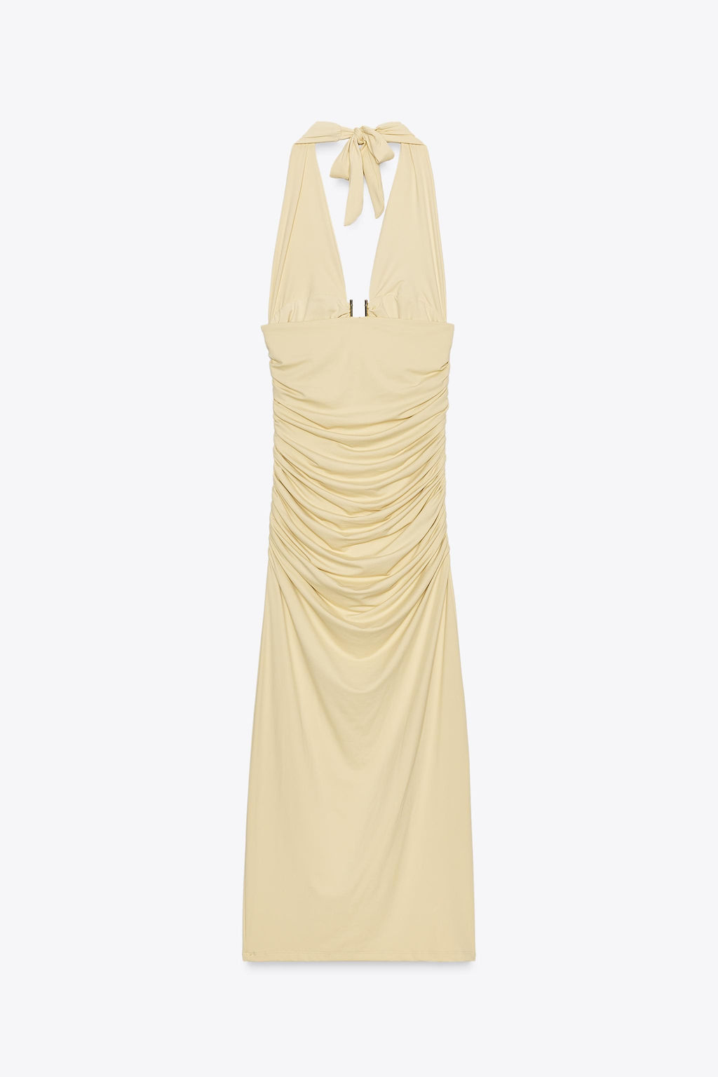 POLYAMIDE HALTER DRESS - Zara фото 7