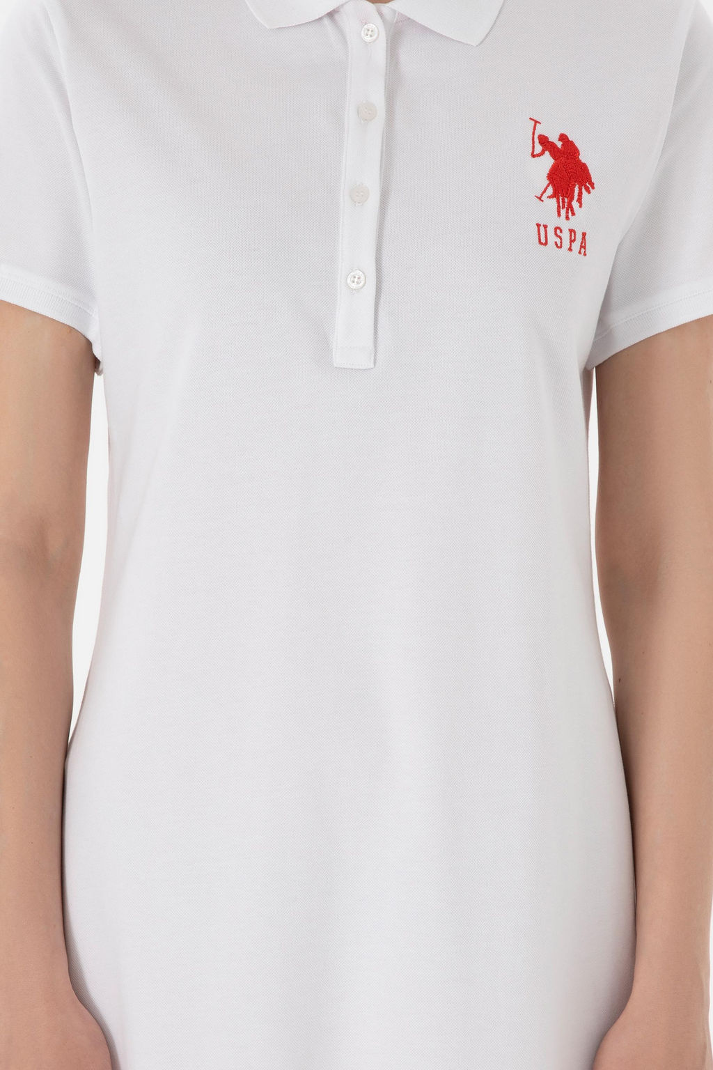 Женщина белое вязаное платье скидка в корзине - U.s. polo assn фото 5