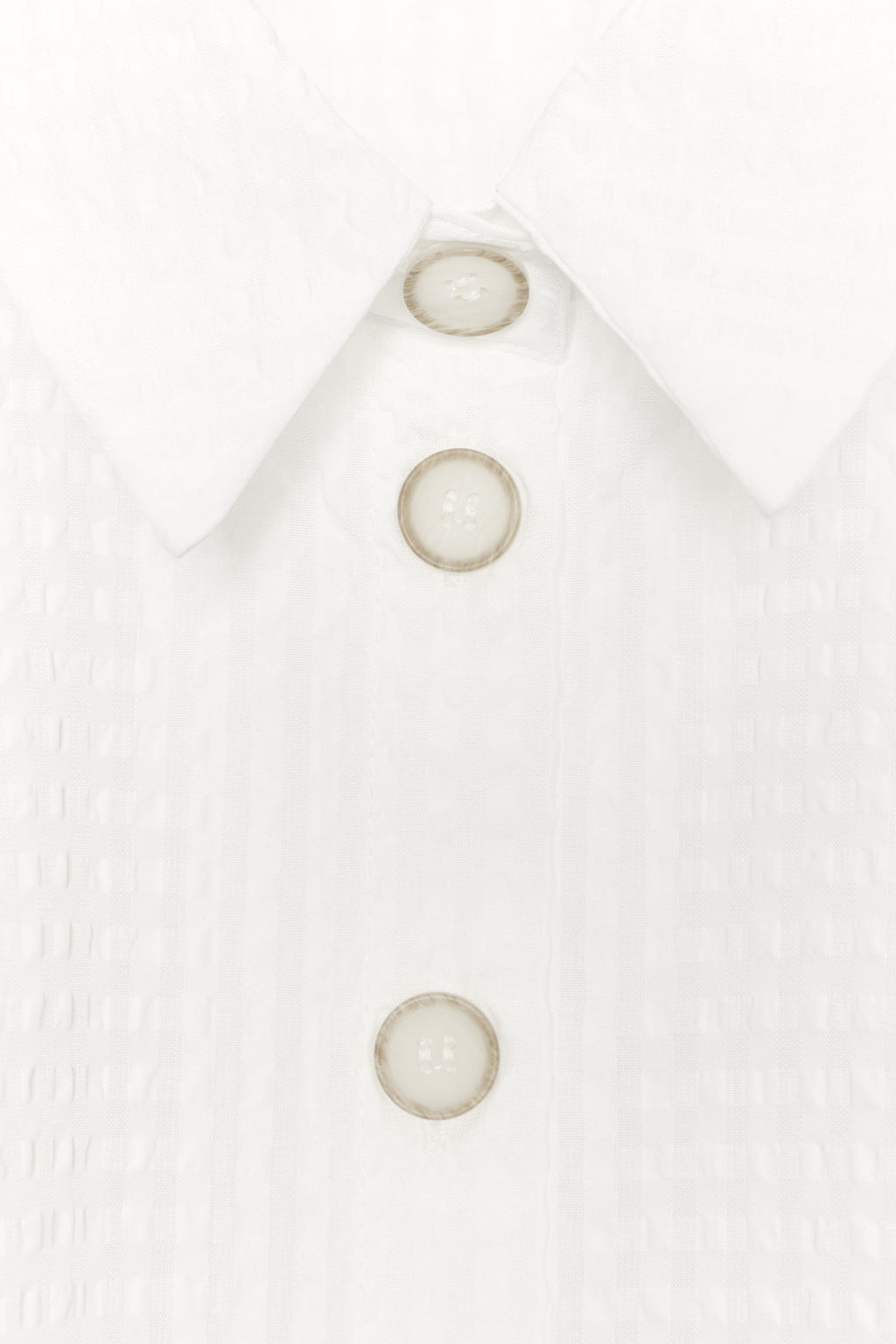 CAMISA MANGA ABULLONADA / Blanco - Zara фото 5
