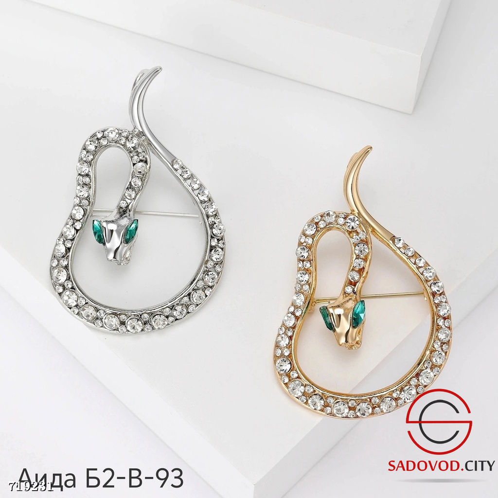 Брошь Змея с камнями - Bruno фото 3