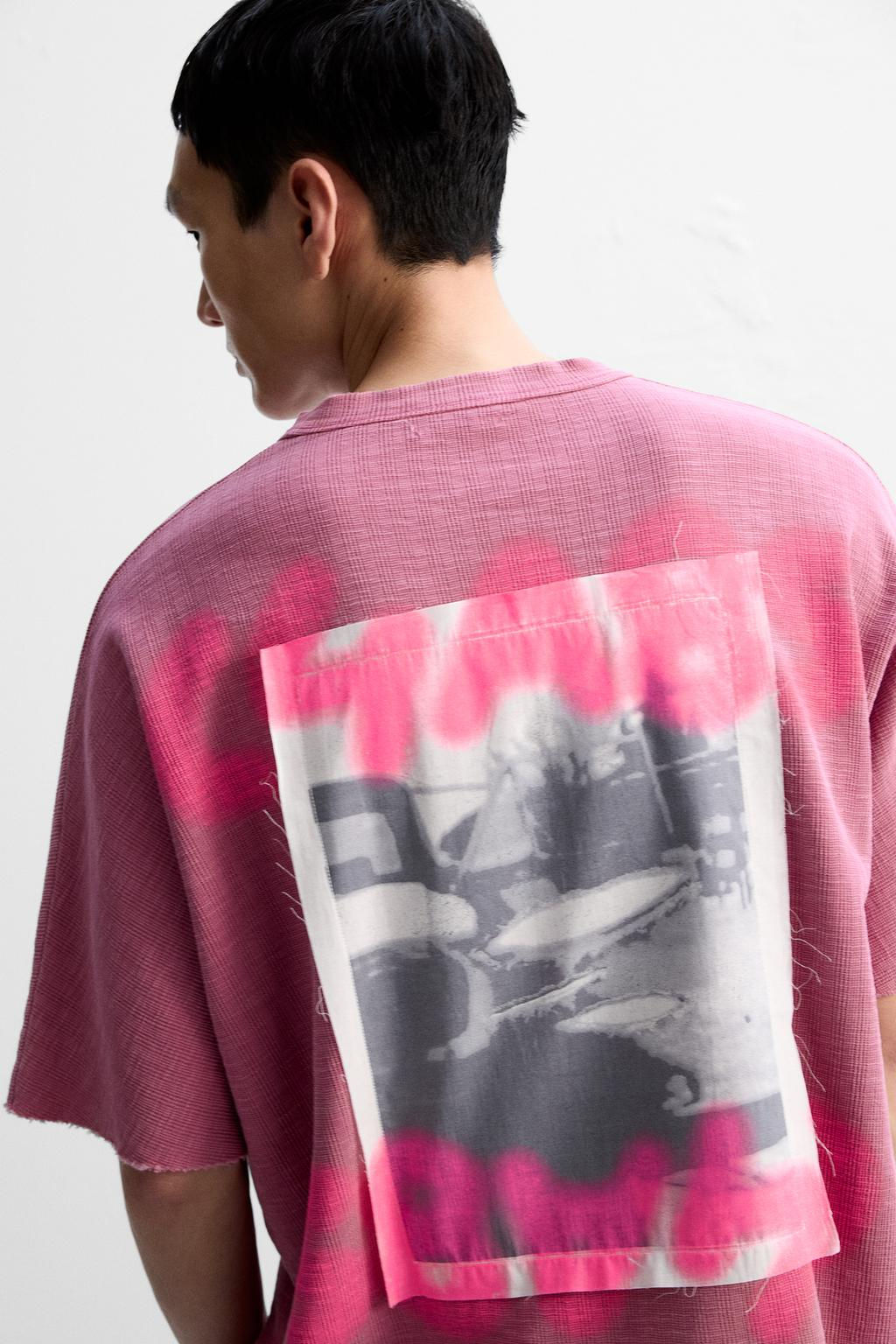 KNIT T-SHIRT WITH PATCH - Zara фото 5