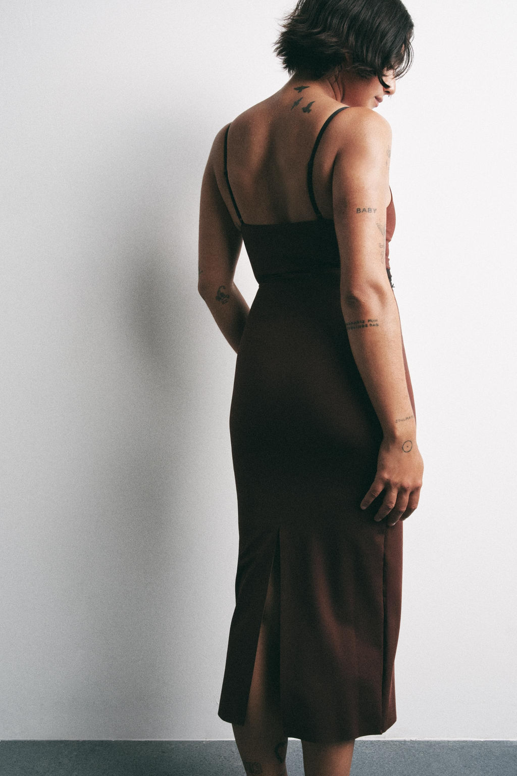 CONTRAST LACE DRESS - Zara фото 3