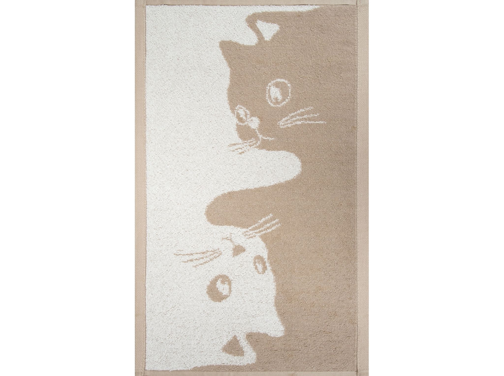 Полотенце махровое 1с105.513ж2 Инь-ян-коты(лен3) 50х30 см