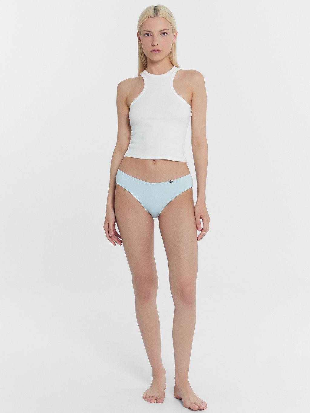 Цена за 2 штуки! Трусы женские слипы в небесно-голубом цвете небесно -голубой 412573 - Mark formelle фото 4