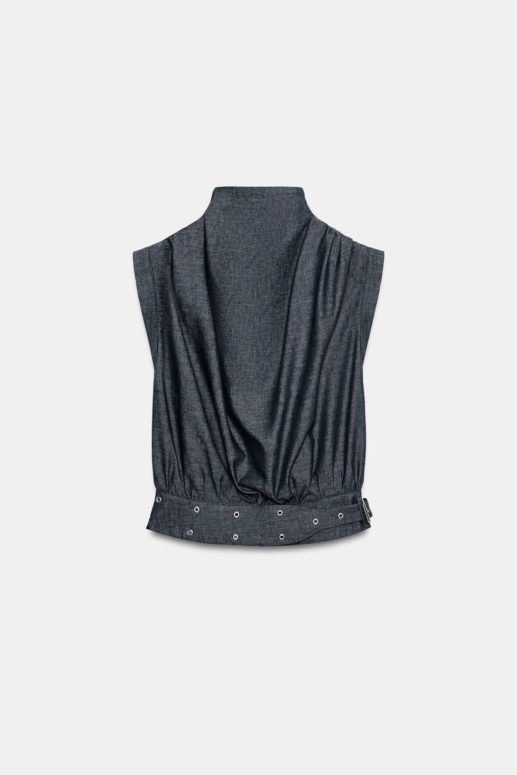 CUERPO HEBILLA TACHAS CON LINO / ?ndigo - Zara фото 6