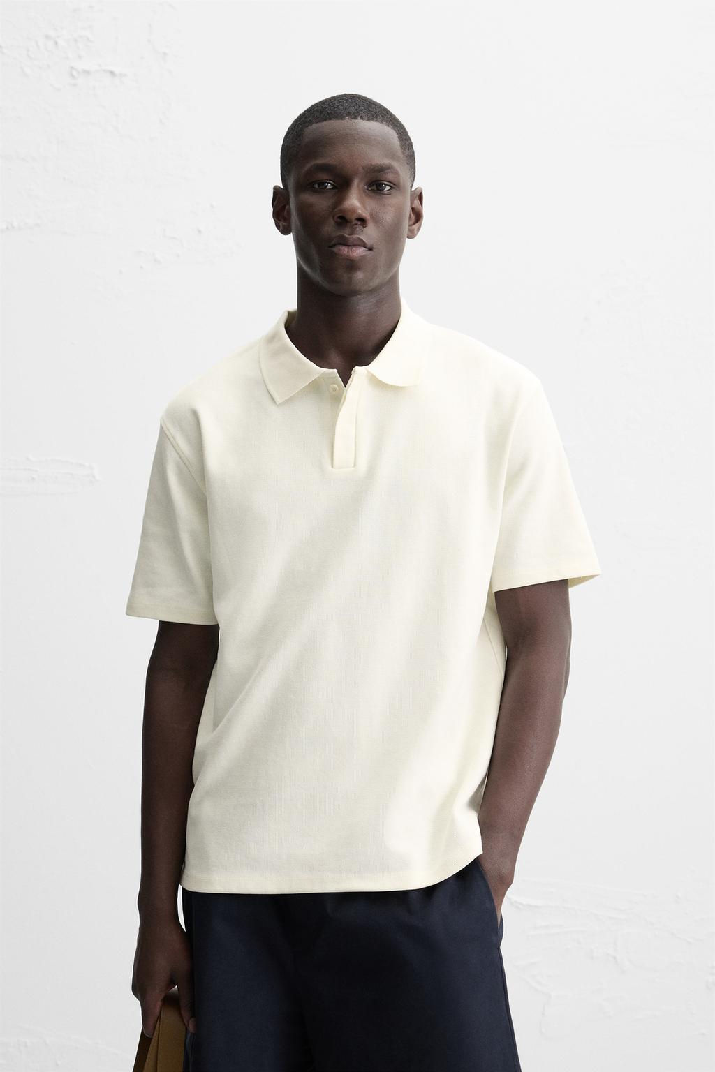 TEXTURED POLO SHIRT - Zara фото 2