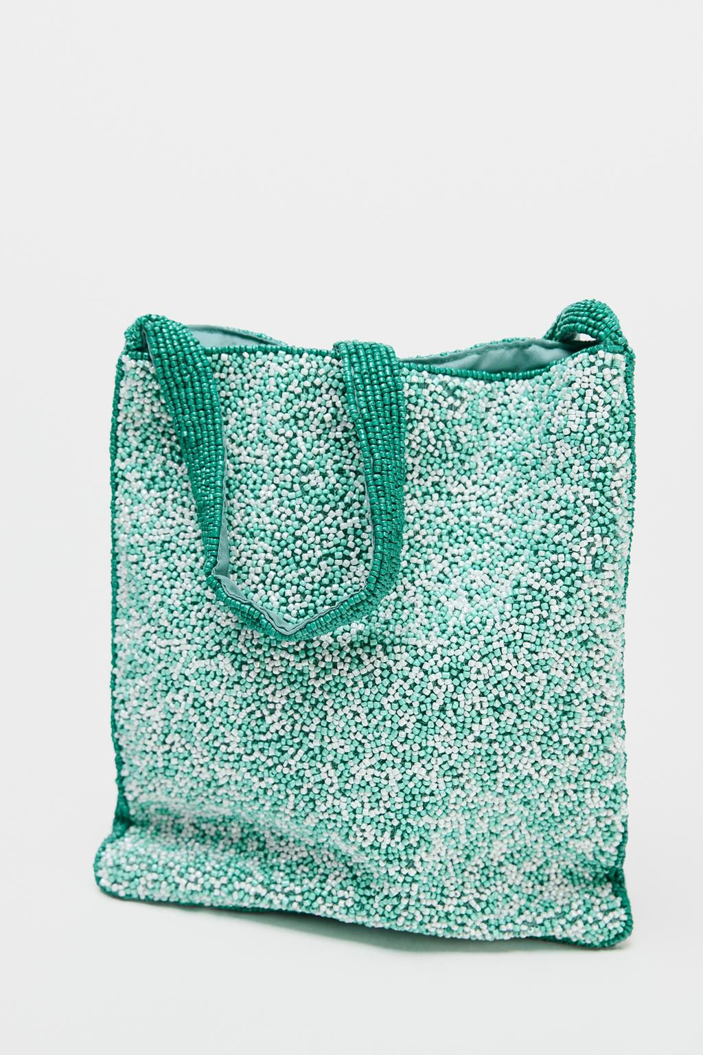 FISH BEADED MINI BUCKET BAG - Zara фото 4