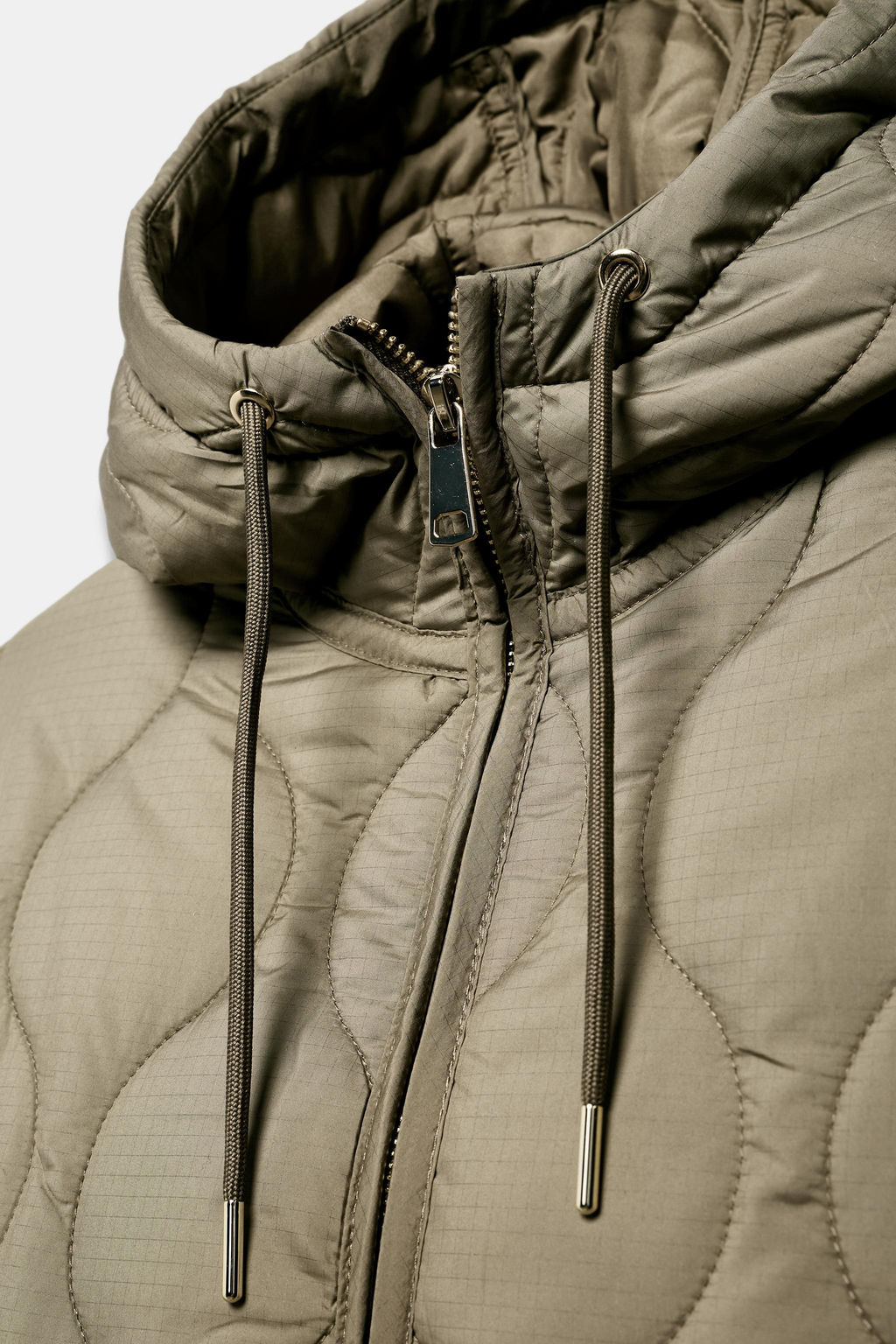 WATER-REPELLENT HOODED PUFFER JACKET - Zara фото 4