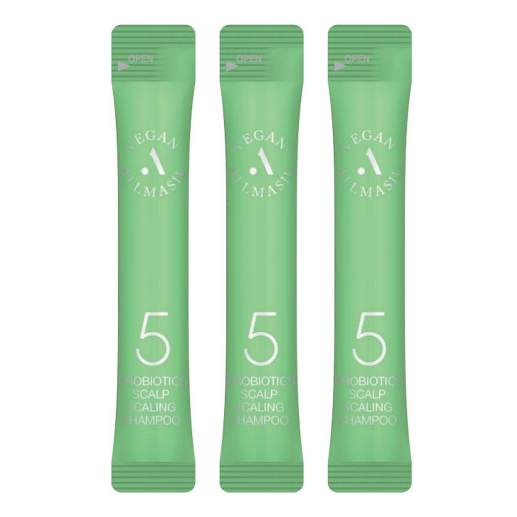 AllMasil Глубокоочищающий шампунь для волос с пробиотиками / Vegan 5 Probiotics Scalp Scaling Shampoo Stick Pouch, 20 шт. х 8 мл