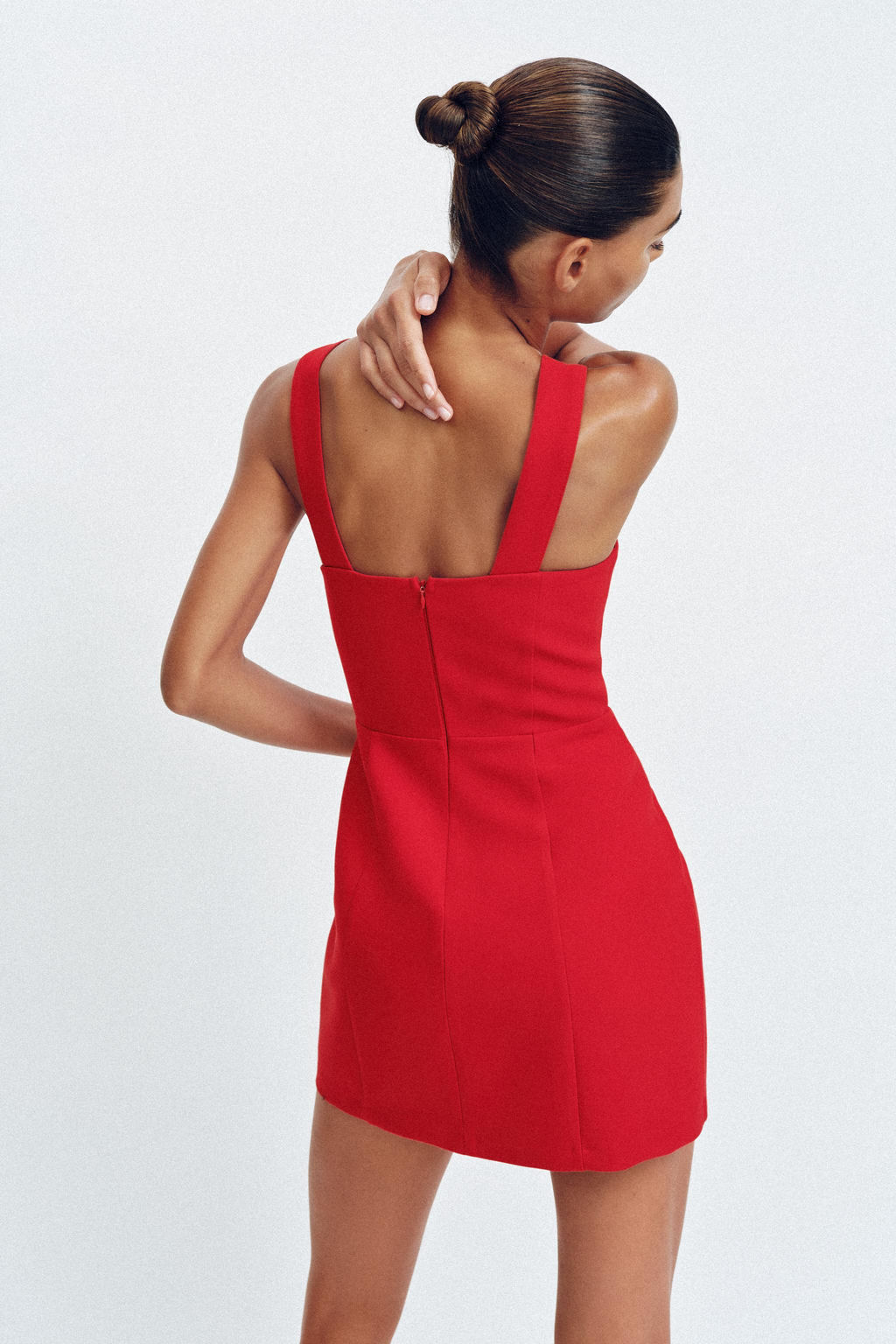 VESTIDO MINI CORSETERO / Rojo - Zara фото 6