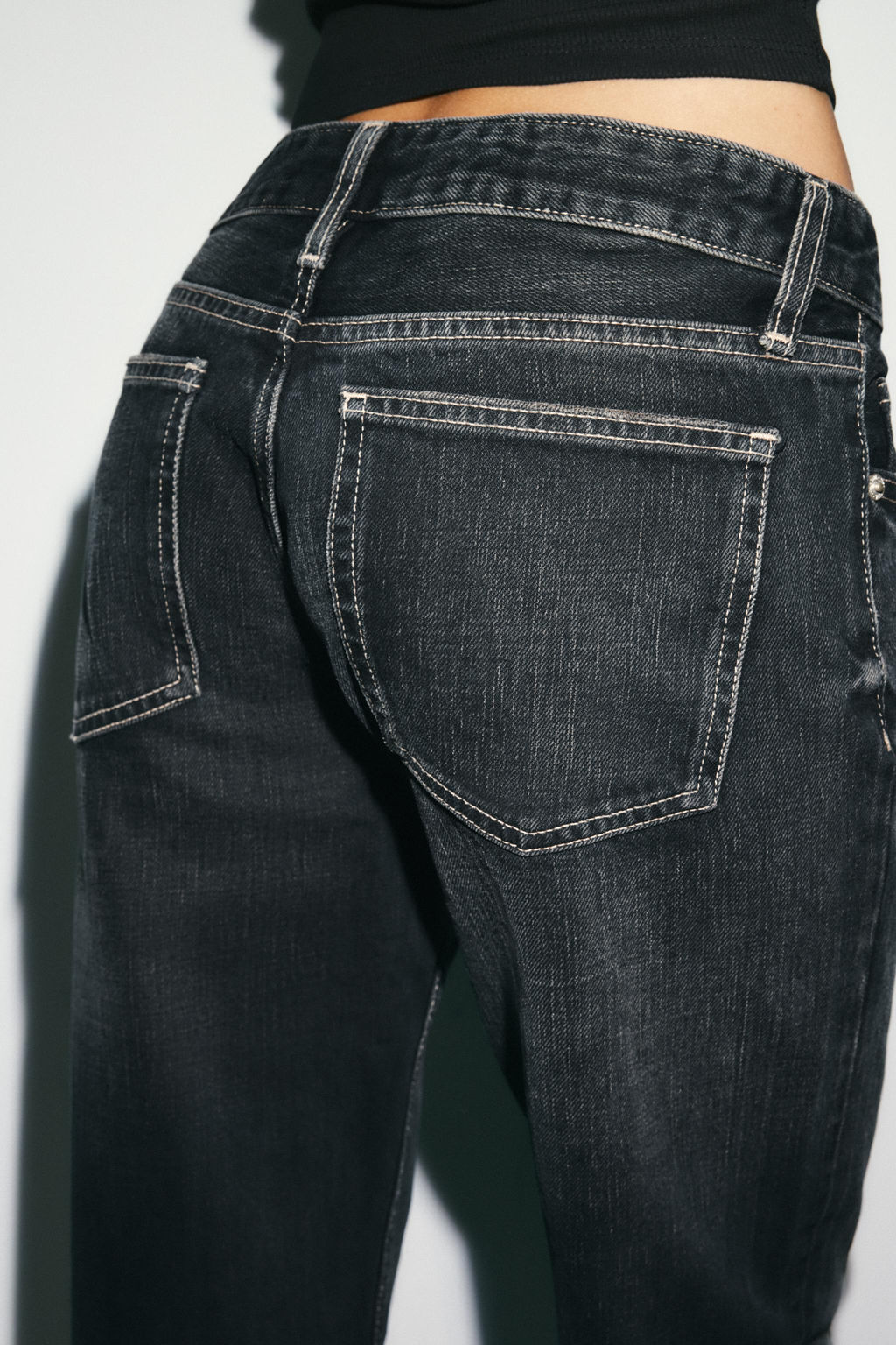 JEANS TRF WIDE LEG TIRO BAJO / Azul noche - Zara фото 6