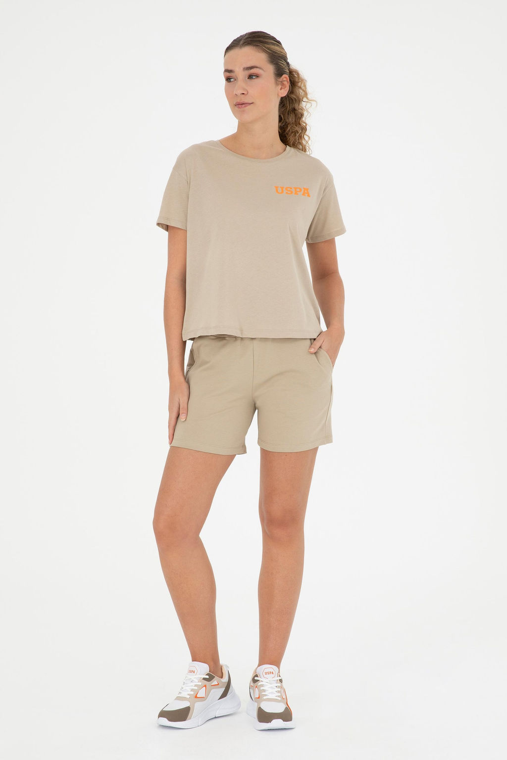 Женская футболка светло-хаки - U.s. polo assn фото 11