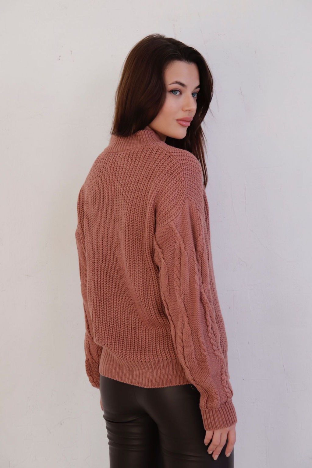 10370 Свитер в цвете розовое какао - Martichelli фото 18