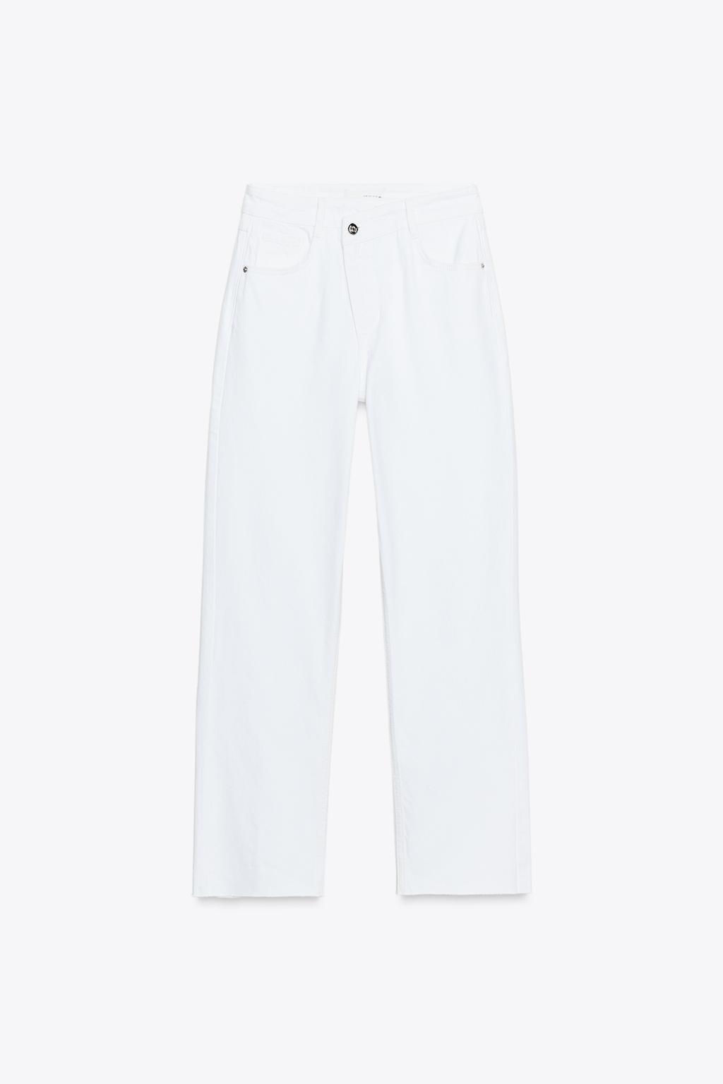 JEANS Z1975 STRAIGHT HIGH-WAIST CROSSOVER WAIST - Zara фото 28